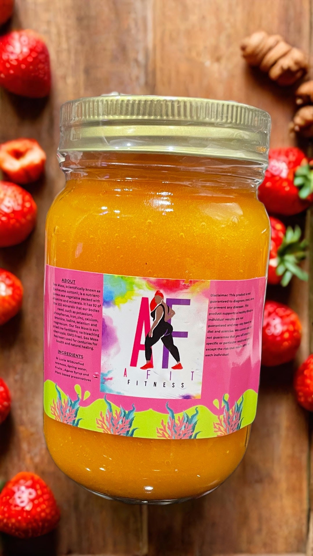 Strawberry Ginger Turmeric Sea moss