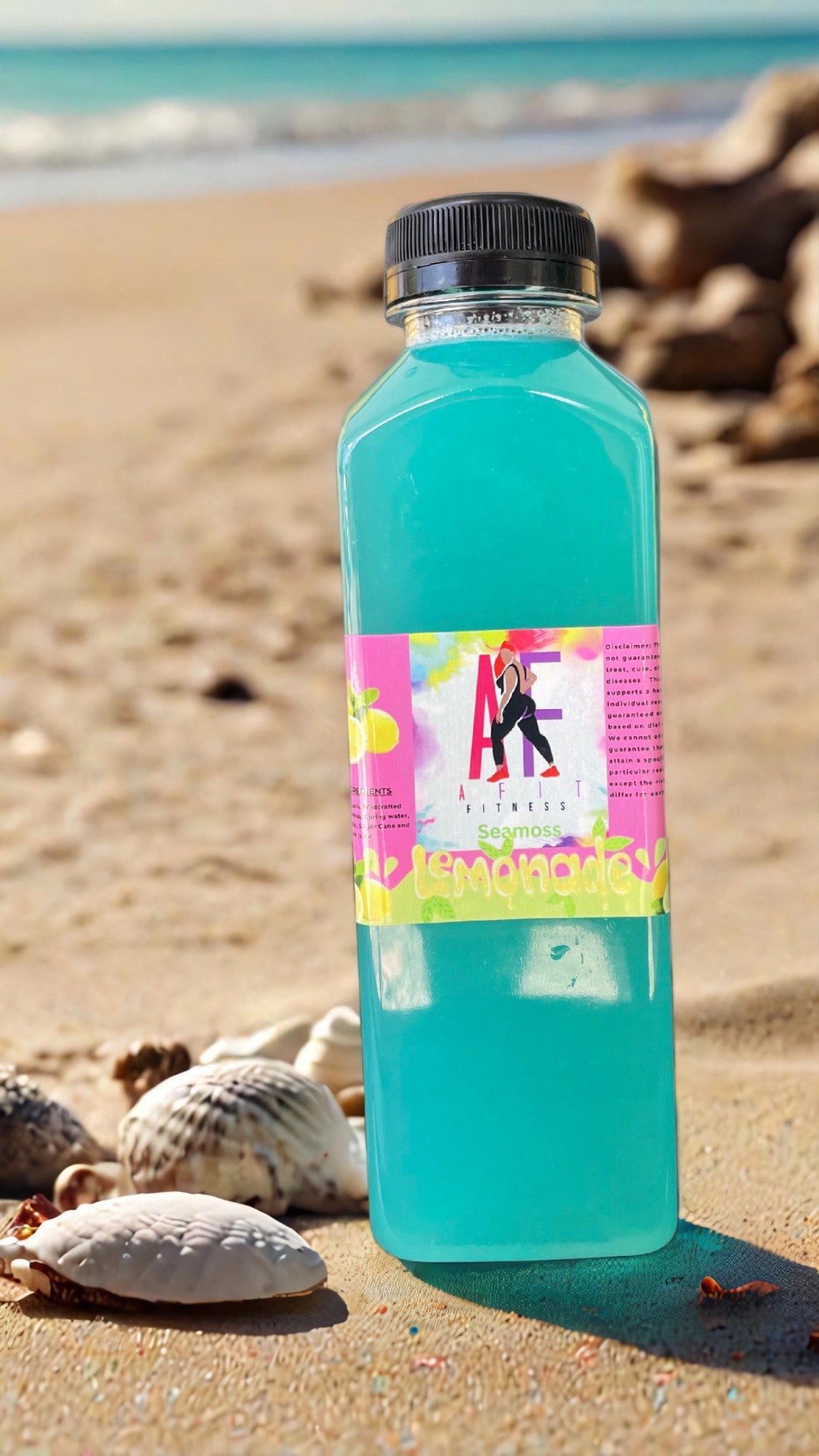 Blue Spirulina Sea moss Lemonade